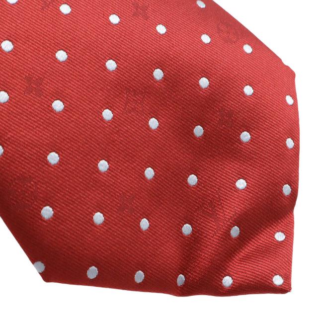 LOUIS VUITTON ルイ ヴィトン ネクタイ ドット柄 ロゴ シルク100