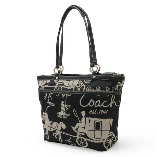 COACH コーチ トートバッグ ホース キャリッジ PVC オレンジ 新品