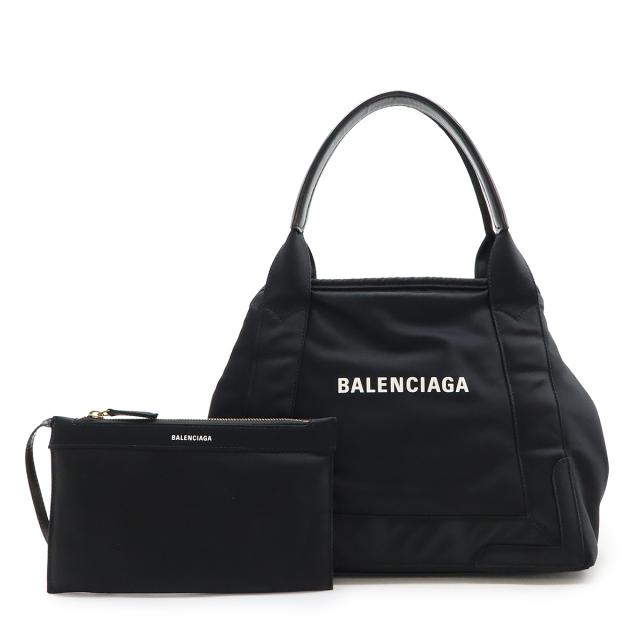 BALENCIAGA ネイビーカバス トートバッグ ウールレザー BALENCIAGA ネイビーカバス トートバッグ S ウールレザー バレンシアガ