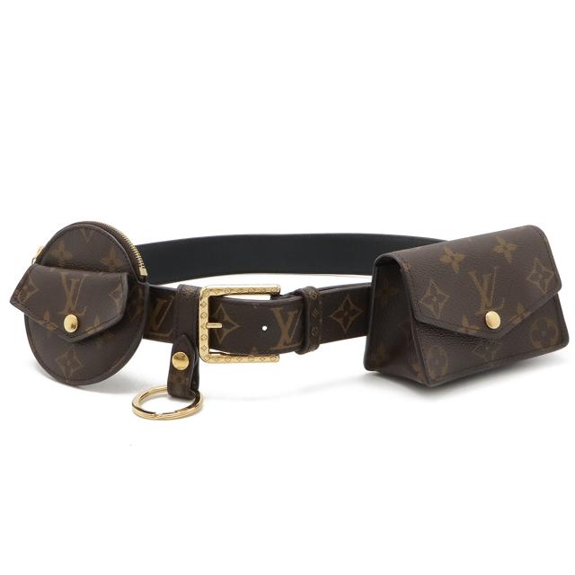 Louis Vuitton モノグラム ベルト ゴールド金具 良品✨ルイヴィトン