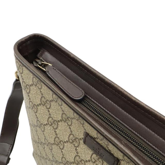 GUCCI グッチ GGスプリーム ショルダーバッグ 斜め掛け PVC レザー