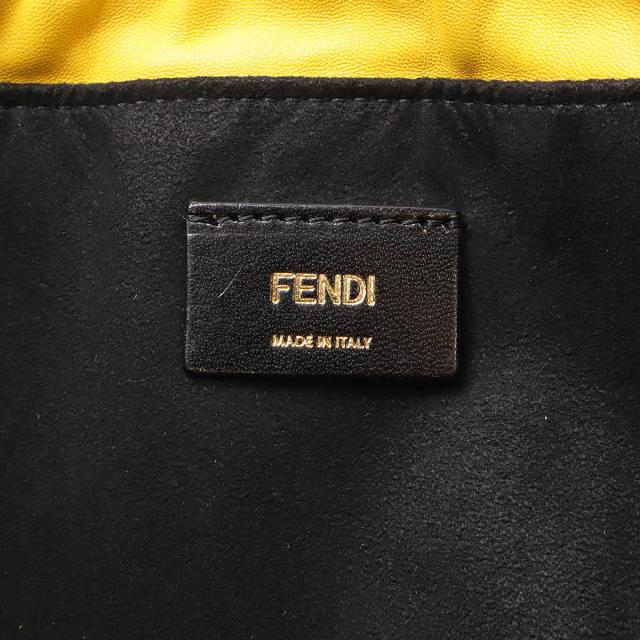 FENDI フェンディ ロゴ ショルダーバッグ 斜め掛け マチなし 巾着型