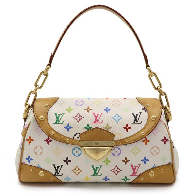 LOUIS VUITTON ルイ ヴィトン モノグラムマルチカラー ビバリーMM ショルダーバッグ セミショルダー ワンショルダー 肩掛け ブロン ホワイト M40203