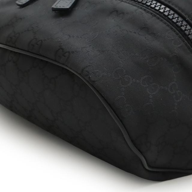 GUCCI グッチ ヒップバッグ ウエストバッグ ポシェット キャンバス 美品　ブラック GUCCI グッチ ウエストバッグ ヒップバッグ ボディーバッグ GG