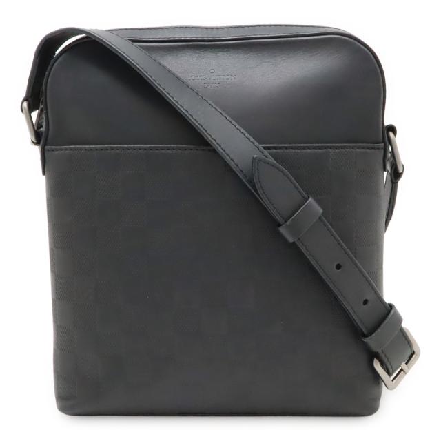 LOUIS VUITTON ルイ ヴィトン ダミエアンフィニ ポシェット ディストリクト ショルダーバッグ 斜め掛け オニキス 黒 ブラック N23355