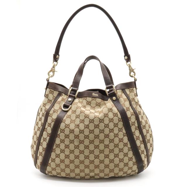 【美品】GUCCI スタッズ黒 ゴールド金具 GGキャンバス トートバック 美品】GUCCI スタッズ黒 ゴールド金具 GGキャンバス トートバック