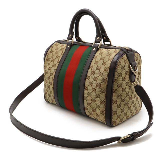 GUCCI グッチ 2way ミニボストン ショルダーバッグ シェリーライン