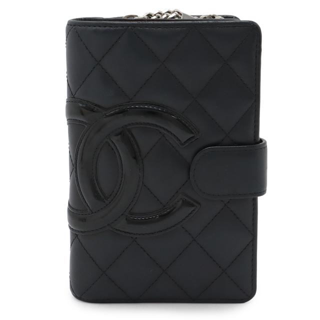 CHANEL シャネル カンボンライン ココマーク 2つ折財布 二つ折り財布