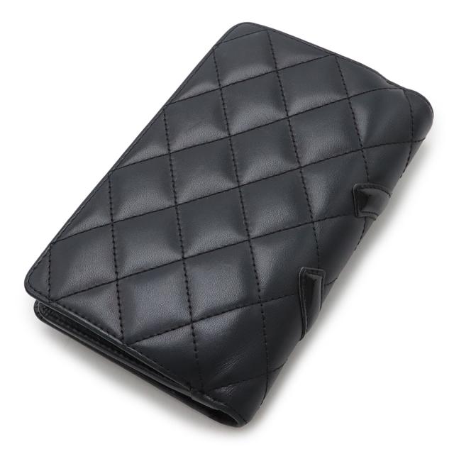CHANEL シャネル カンボンライン ココマーク 2つ折財布 二つ折り財布