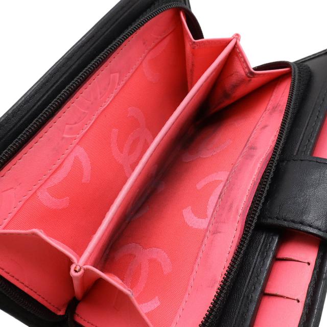 CHANEL シャネル カンボンライン ココマーク 2つ折財布 二つ折り財布