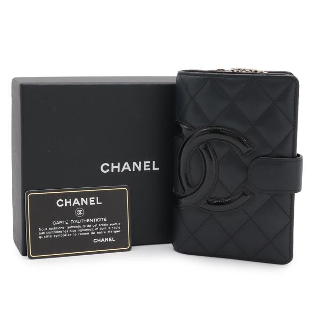 CHANEL シャネル カンボンライン ココマーク 2つ折財布 二つ折り財布