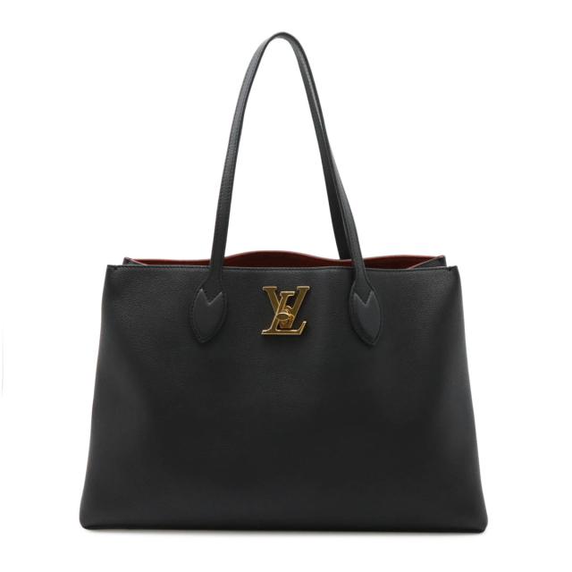 LOUIS VUITTON ルイ ヴィトン ロックミー ショッパー トートバッグ ショルダーバッグ レザー ノワール 黒 ブラック M57345