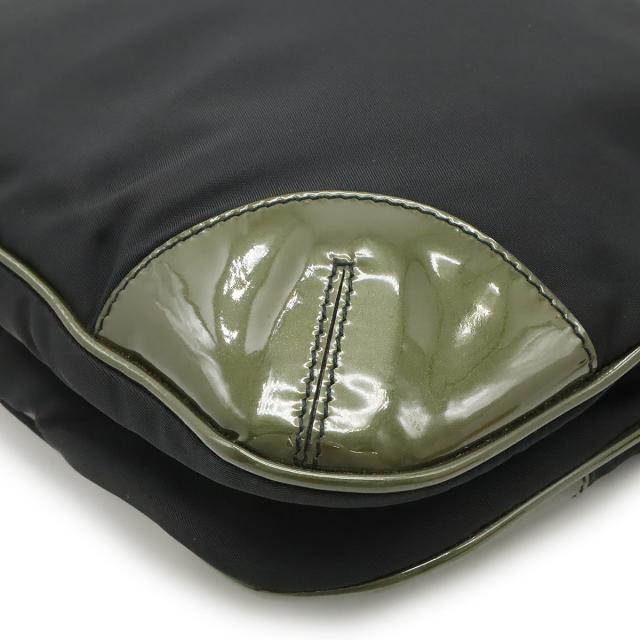 PRADA プラダ トライアングルロゴ ショルダーバッグ ナイロン エナメル