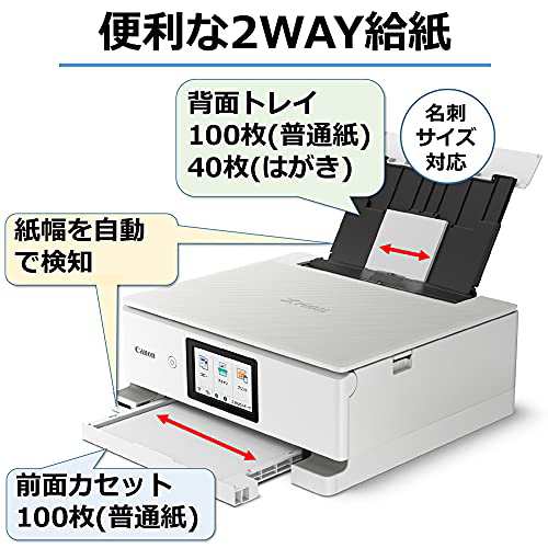 Canon プリンター A4インクジェット複合機 PIXUS TS8530 ホワイト 2021 ...