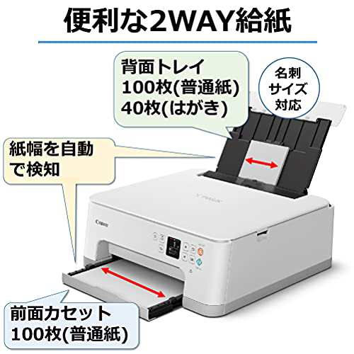 Canon プリンター A4インクジェット複合機 PIXUS TS7530 ホワイト 2021