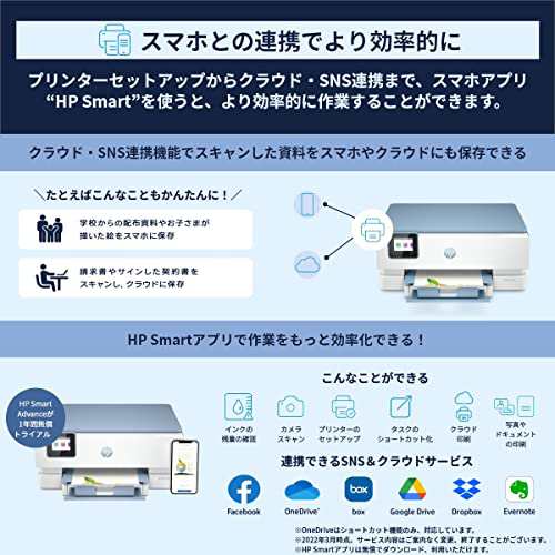 HP プリンター HP ENVY Inspire 7221 2022年モデル インクジェット複合