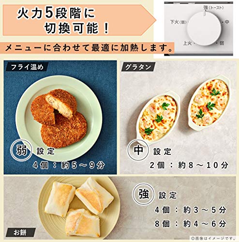 パナソニック トースター オーブントースター 4枚焼き対応 30分タイマー搭載 グレー NT-T501-H Panasonic(パナソニック) 4枚焼き オーブントースター NT-T501-W