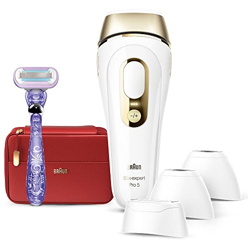 【Amazon.co.jp 限定】 ブラウン 光美容器 シルクエキスパート Pro5 PL-5387(ワイドヘッド1個+コンパクトヘッド2個付きモデル) 2022年発売 VIO対応