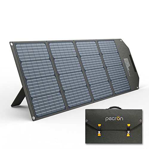 pecron 200W ソーラーパネル 36V ソーラーチャージャー 折りたたみ式 充電可能 高変換効率 超薄型 軽量 防災 防水 pecron ポータブル電のサムネイル