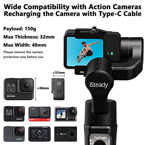 Hohem iSteady Pro3 アクションカメラジンバルGoPro Hero 8でWiFi接続