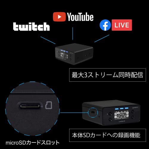 国内メーカー】Cerevo LiveShell X PCレス ライブ配信機材