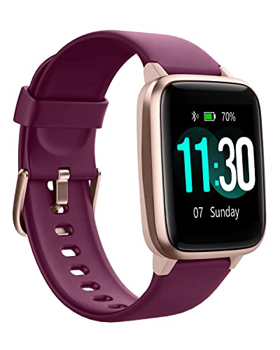 GanRiver スマートウォッチ 腕時計 1.3インチHD画面 長持ちバッテリー 多種類運動モード 歩数計 ストップウォッチ タイマー Line 着信通知 Bluetooth Smart Watch 活動量計 日本語アプリ 説明書 ioの通販は