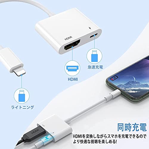 i-Phone用HDMI変換アダプタ 2022年最新型 給電/設定不要 簡単接続 幅広い互換性 大画面 4K/1080P 遅延なし 音声同期出力 ゲーム av/テレビ視聴 lighting digital avアダプタ Phone/Pad/の通販はau PAY マーケット - HATINANA | au  PAY マーケット－通販サイト