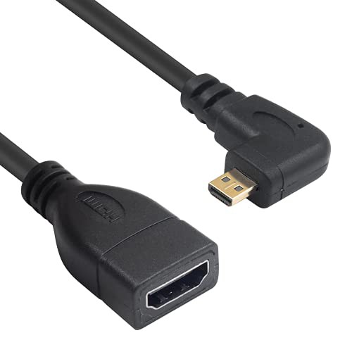 Twozoh Micro HDMI オス→メス ケーブル アダプター、マイクロ Twozoh Micro HDMI オス→メス ケーブル アダプター、マイクロ