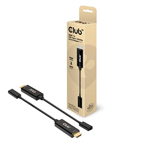 Club 3D HDMI Male オス to USB Type C Female メス アクティブ アダプタ 4K@60Hz (CAC-1333)