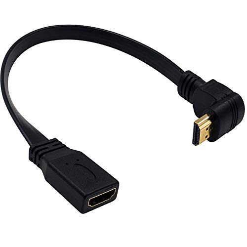 90度 HDMI 延長ケーブル ，30cm 4K HDMI L字 HDMI延長 ケーブルHDMI