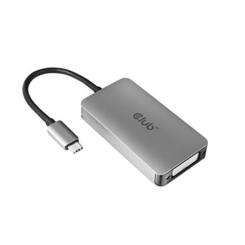 Club 3D USB Type C to DVI-D DUAL LINK Active Adapter アクティブアダプタ [HDCP ON バージョン]（CAC-1510）