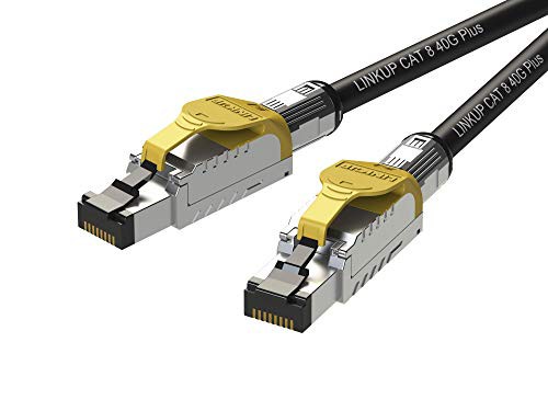 [LINKUP] Cat8 イーサネット パッチケーブルS/FTP 4ペア 22AWG スクリーン単線ケーブル | 2000MHz (2GHz) 最大40Gbps |将来の第5世代イーサネット LANネットワーク 40G構造ワイヤー- 2