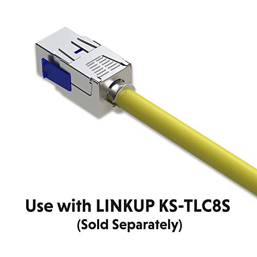 LINKUP 6 個入り - Cat8 RJ45 40G シールド ダイカスト メタル Easy フィールド ターミネーション キーストーン LINKUP] 6-個入り - Cat8 RJ45 40G シールド ダイカスト メタル