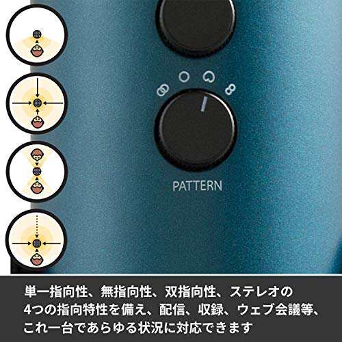 ロジクール G Blue Yeti Black&Teal ゲーミングマイク コンデンサー