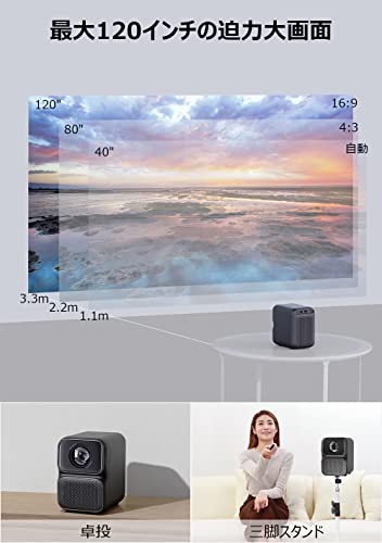 大幅な値下げ×WANBO TT プロジェクター 小型 家庭用