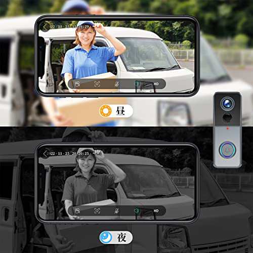 XTU インターホン ワイヤレス ビデオドアホン カメラ付き ビデオ