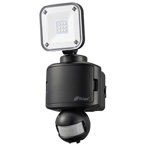 オーム電機 LEDセンサーライト(1灯/400lm/昼光色/乾電池式:単2×3本別売/ブラック) LS-B145A19-K (約)幅106×高さ248×奥行122mm
