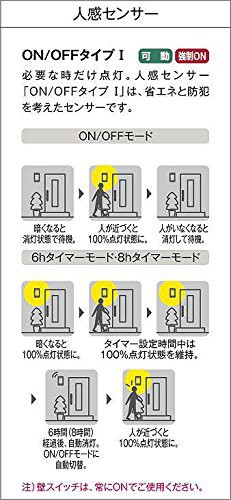 大光電機(DAIKO) 人感センサー付アウトドアライト 【LED内蔵】 LED 9.7