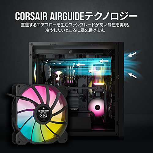 CORSAIR iCUE SP140 RGB ELITE with iCUE Lighting Node CORE 140mm PC