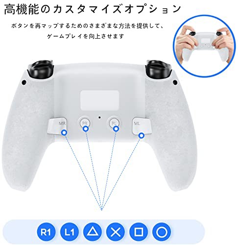 Ps4 コントローラー 背面ボタン搭載 Turbo連射機能 6軸ジャイロセンサー デュアルトーン再生機能 ワイヤレスコントローラー Bluetooth接の通販はau Pay マーケット Hatinana