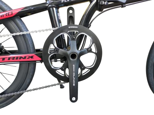トリンクス(TRINX) 【折りたたみ自転車】油圧式ディスクブレーキ 10段変速 軽量アルミフレーム6061 約11.4kg(NET)  折りたたみマグネット