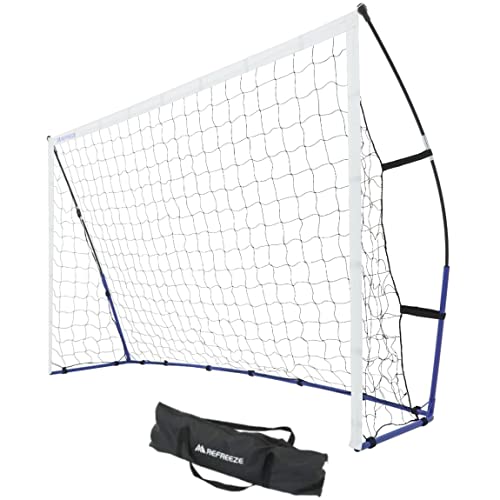 REFREEZE(リフリーズ) ポータブル サッカーゴール 2.4×1.5m 収納バッグ付き サッカー フットサル ゴール ミニゲーム 練習 トレーニング
