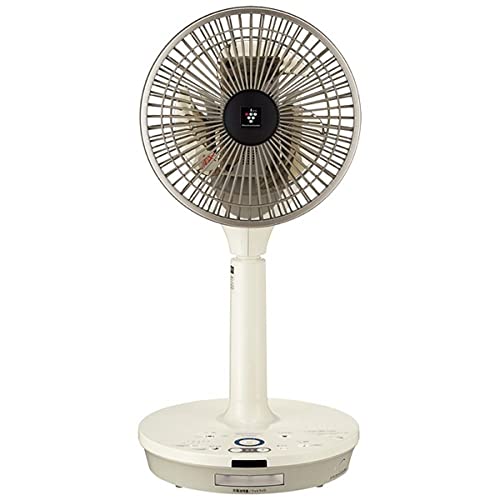 シャープ プラズマクラスター搭載 コードレス3Dファン 扇風機 ハイブリットネイチャーウイング クリーム リモコン付　PJ-N2DBG-C