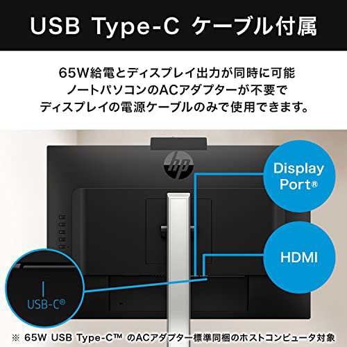 HP モニター 23.8インチ Webcam&スピーカー内蔵 ディスプレイ フルHD ...