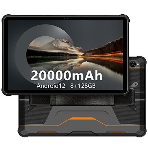 20000mAh大電池タブレット10.1インチ Android 12 OUKITEL RT2 アンドロイド防水防塵耐衝撃、8コア 8GB+128GB（1TBまで拡張可能）、16MP+1の通販は