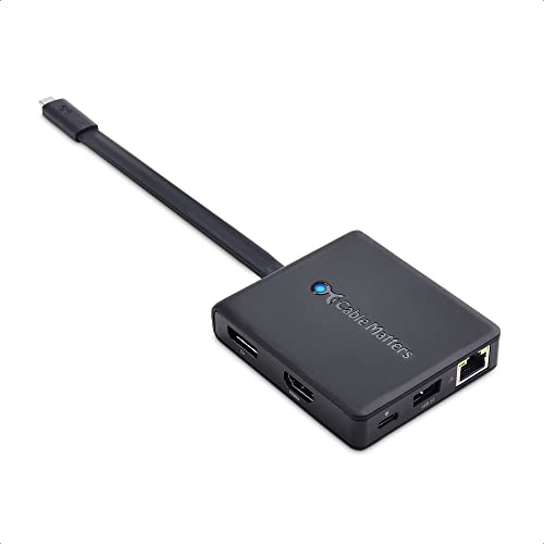 Cable Matters USB C ハブ トリプルディスプレイ 7 in 1 ドッキングステーション USB C HDMI DisplayPort VGA 2x USB 3.0 Gigabit Ethernet 100W PD充電 Tの通販は
