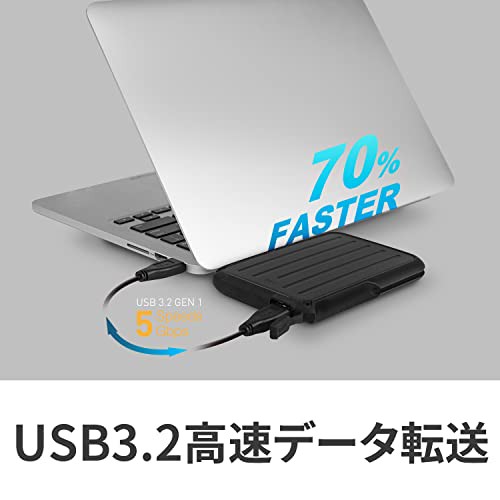 シリコンパワー ポータブルHDD 5TB 2.5インチ 外付け USB3.2 Gen1対応