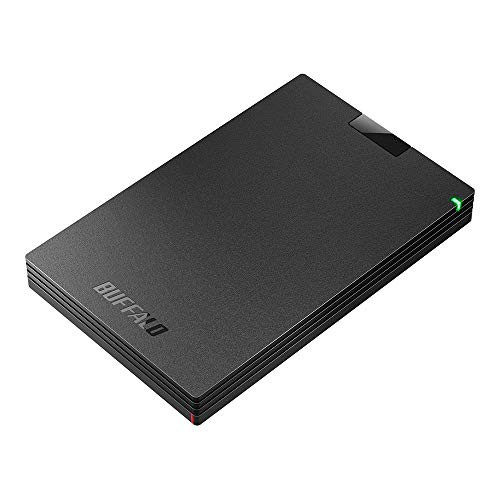 BUFFALO USB3.2(Gen1)対応ポータブルHDD Type-Cケーブル付 2TB ブラック HD-PGAC2U3-BA