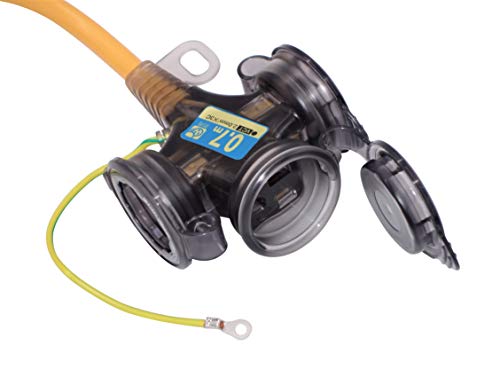 ハタヤ(HATAYA) 屋外用 過負荷・短絡保護兼用 漏電遮断器付延長コード 0.7m HATAYA x GranGear コラボ商品 BFX-013KC2