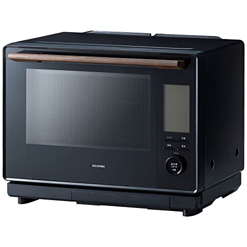 アイリスオーヤマ 過熱水蒸気 オーブンレンジ 30L 2段調理 スチーム機能 コンベクションスチーム 64眼スピードセンサー 時短ブースト機能搭載 自動メニュー108種類 MS-F3002-B ブラックの通販は